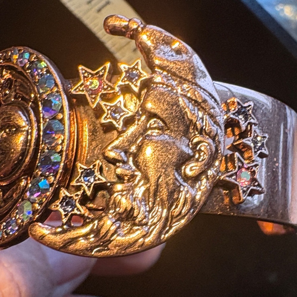 Celestial Gold Cuff Bracelet - image 3